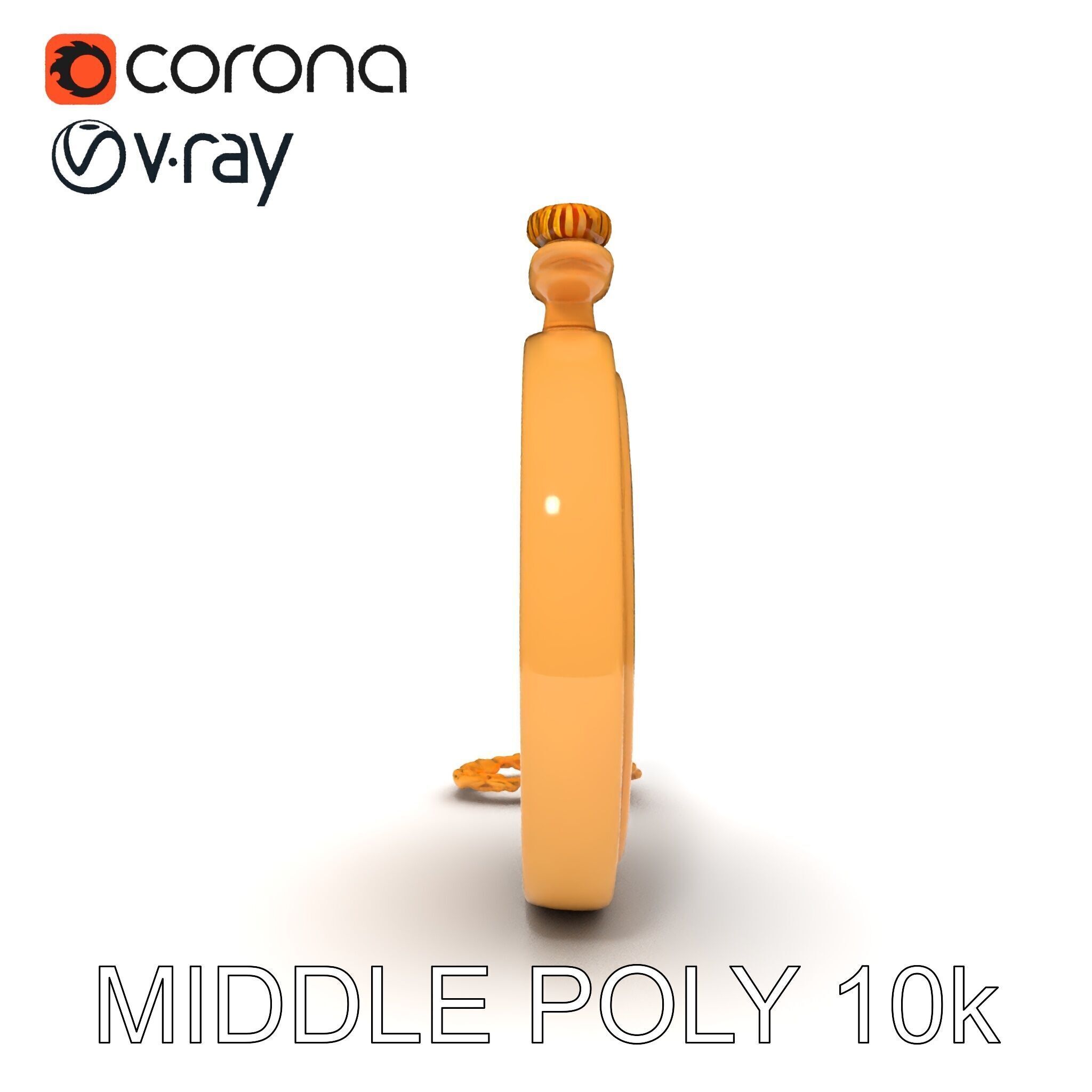 Vintage Pocket Watch D Model Pack Low-poly 3D model_6