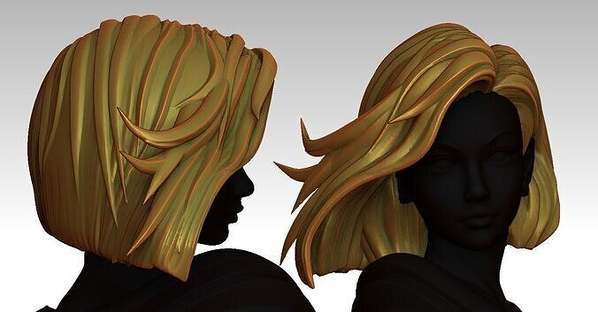 3D Hairstyles for girl V95 3D print model