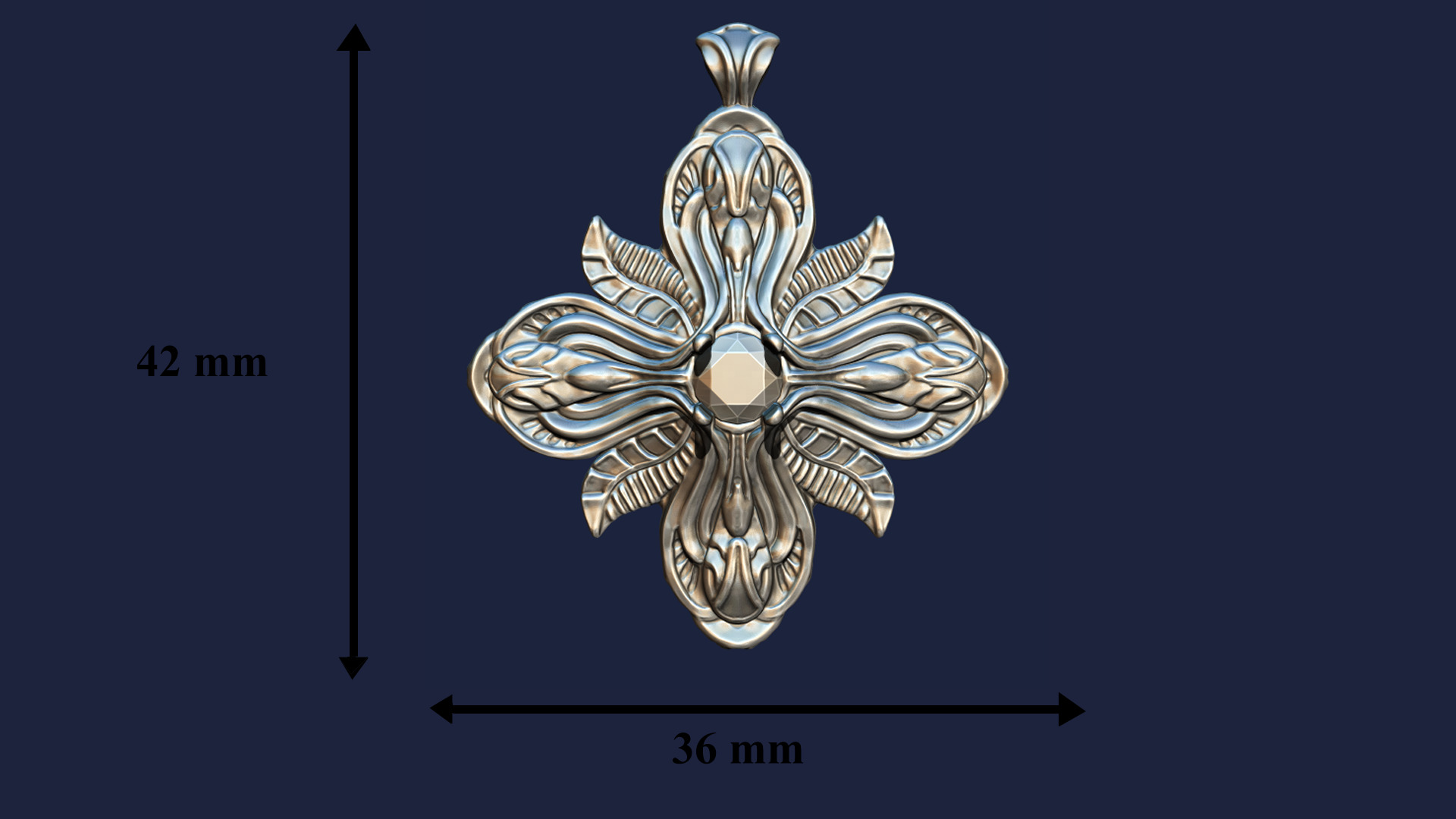 Celestia Flora Cross 3D print model_2