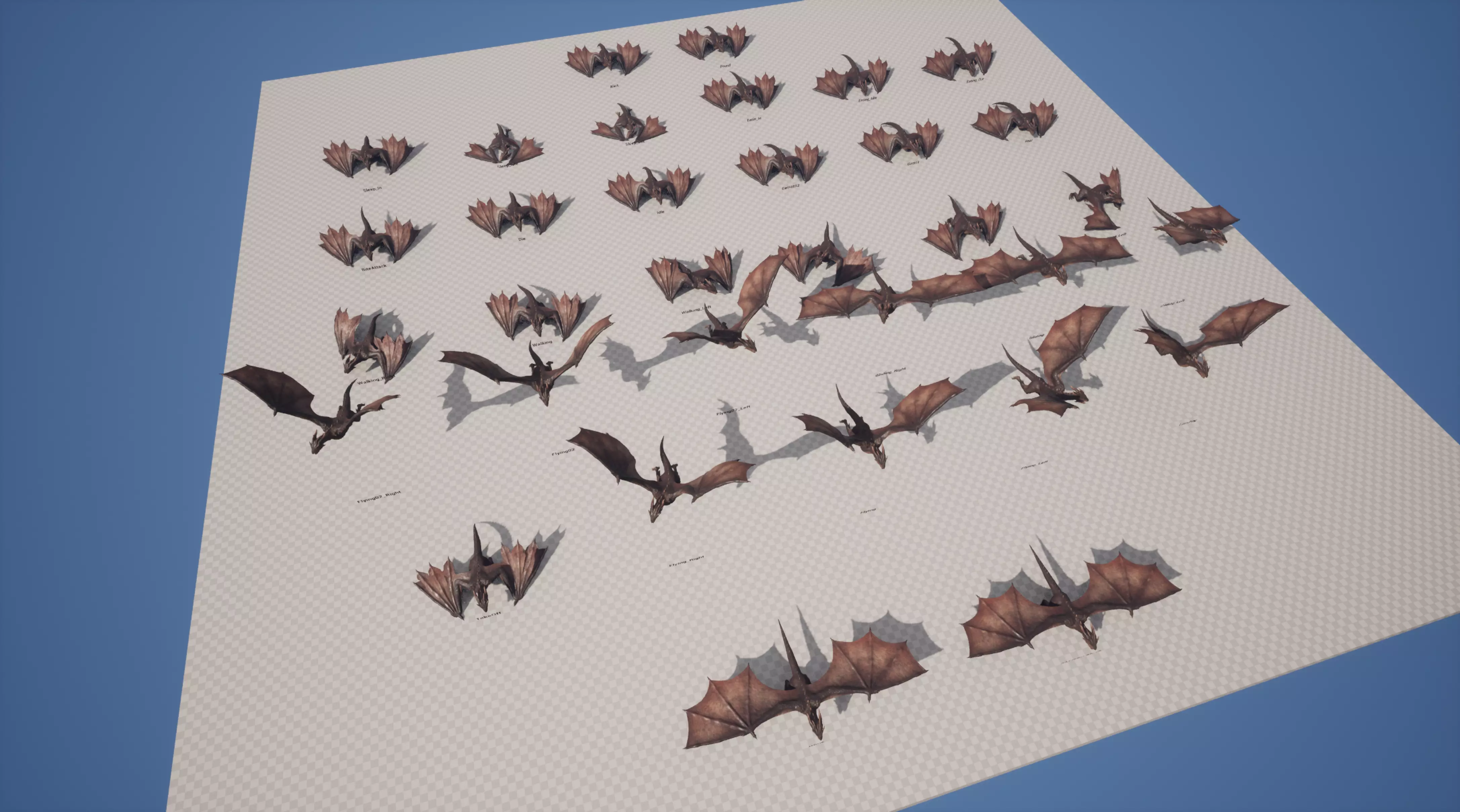 Black Wyvern Dragon Low-poly 3D model_12