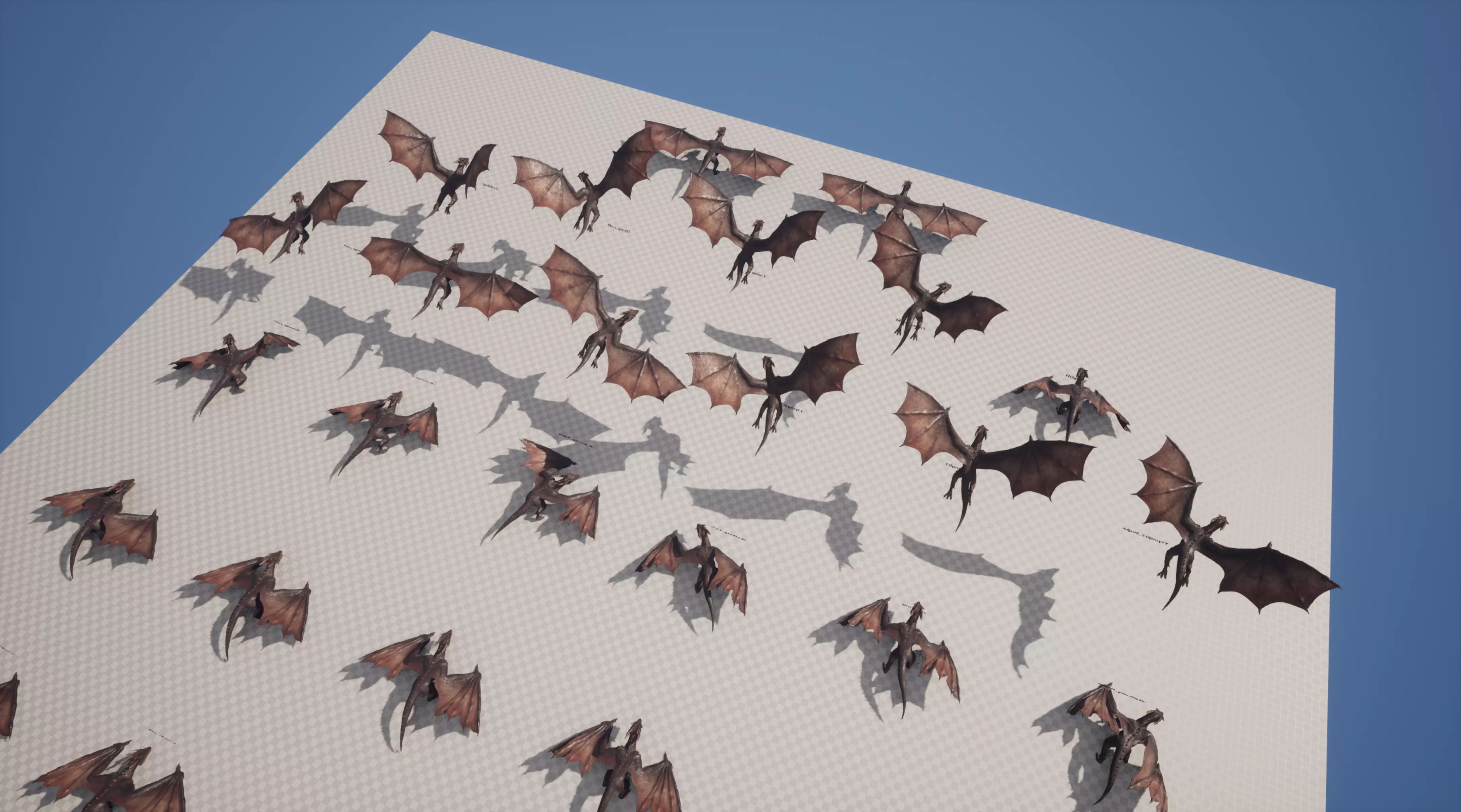 Black Wyvern Dragon Low-poly 3D model_10