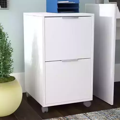 Dwendolyn Drawer Mobile File Cabinet 3D model