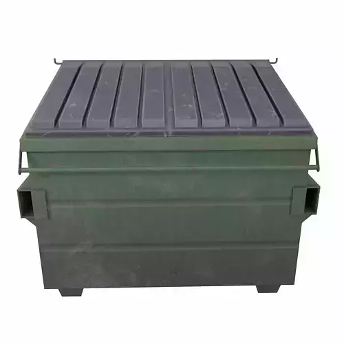 Big Dumpster lowpoly 3d model Low-poly 3D model