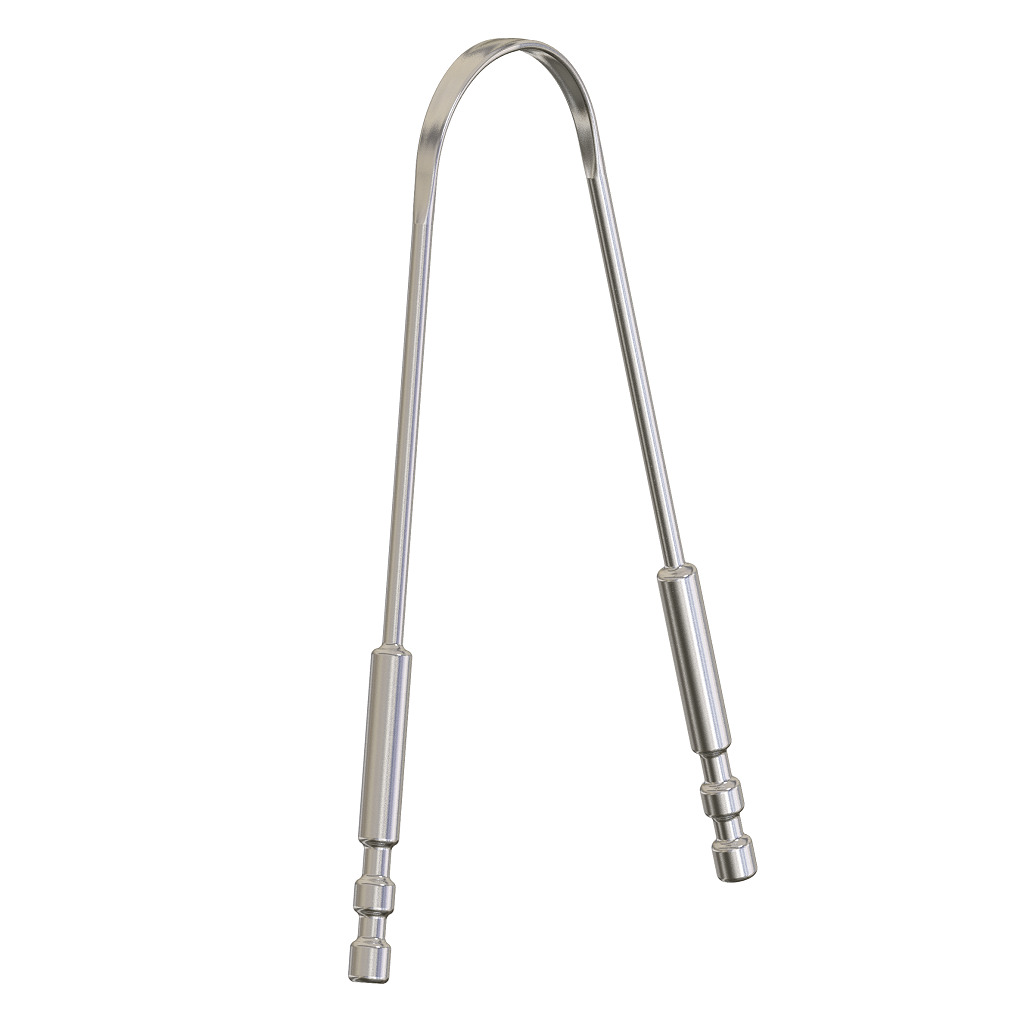 Steel Tongue Cleaner 3D print model_1