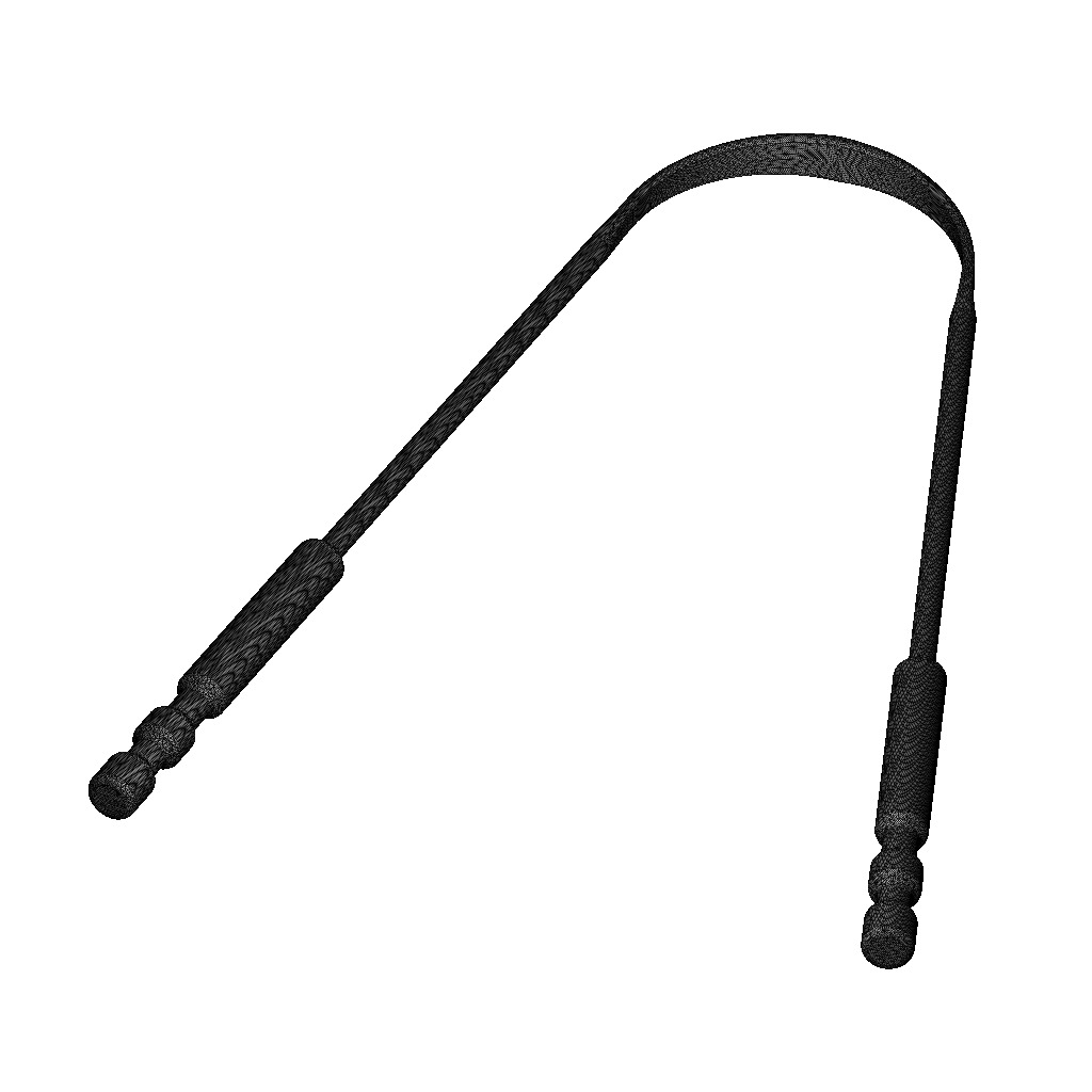 Steel Tongue Cleaner 3D print model_4