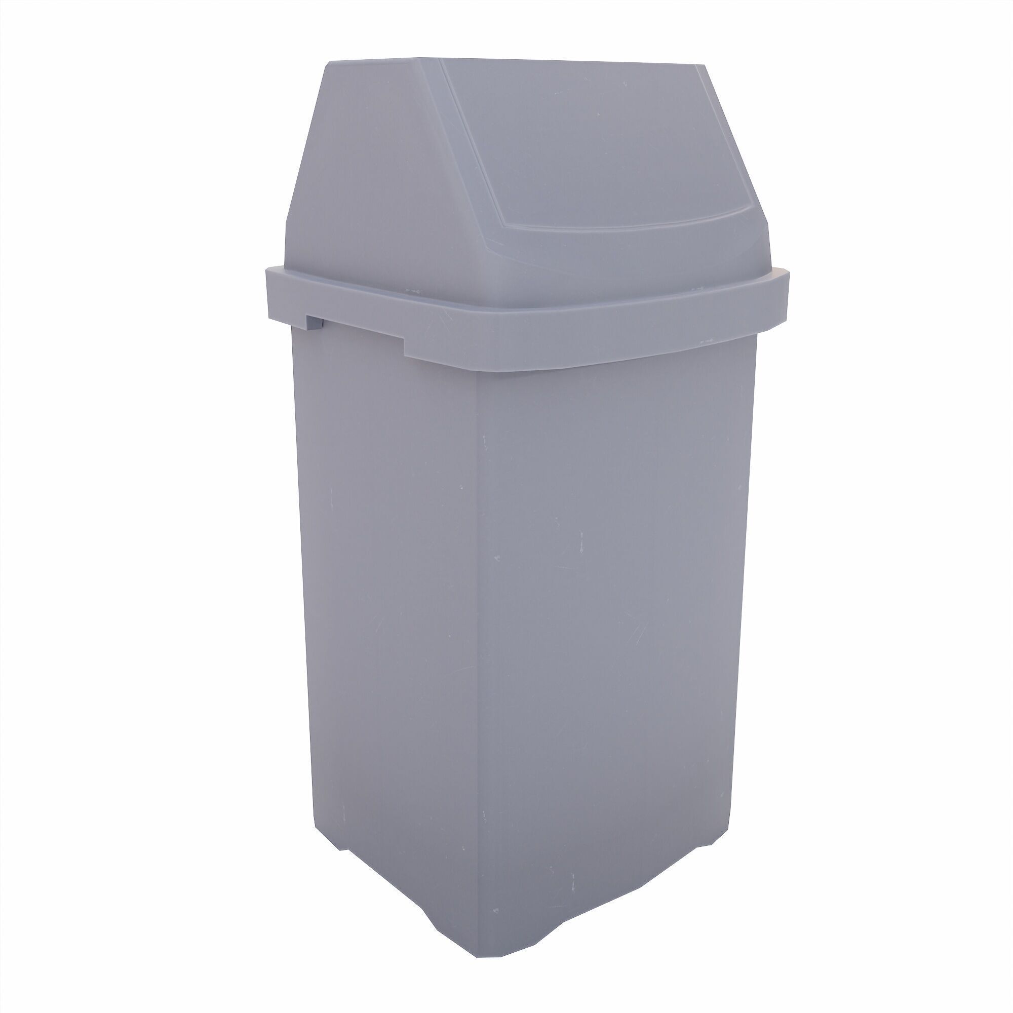 Toilet Dustbin lowpoly 3d model Low-poly 3D model_4