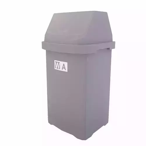Toilet Dustbin lowpoly 3d model