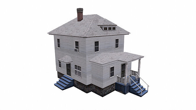 Farm House Low-poly Free low-poly 3D model