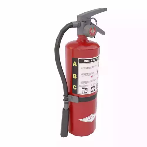 Fire Extinguisher lowpoly 3d model Low-poly 3D model