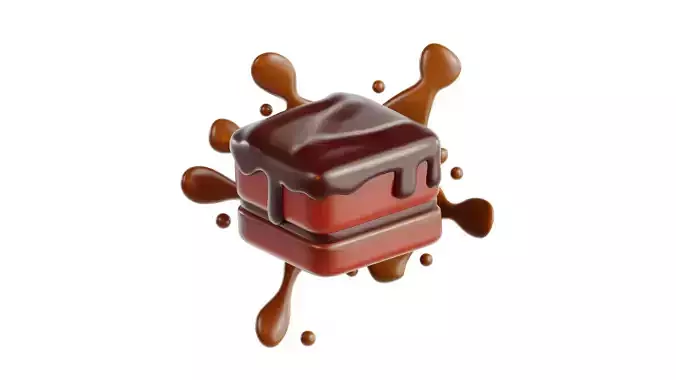 3D Chocolate Brownies