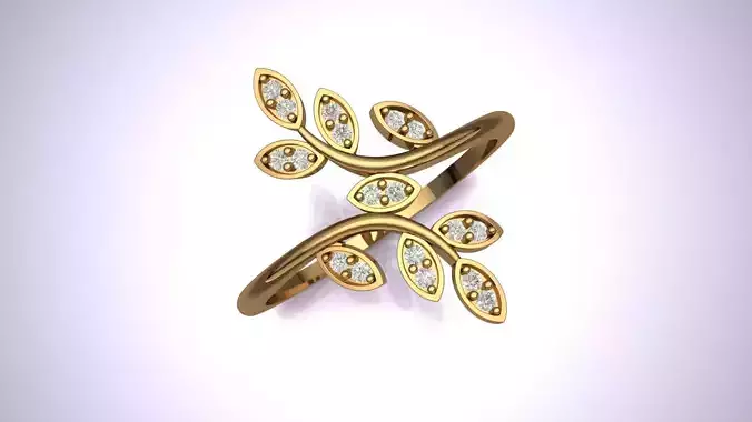 Women Diamond Ring  3D print model