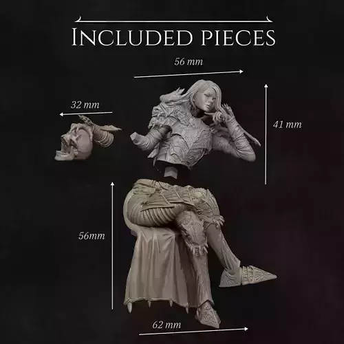 Aleehra the Dragon Knight 3D print model