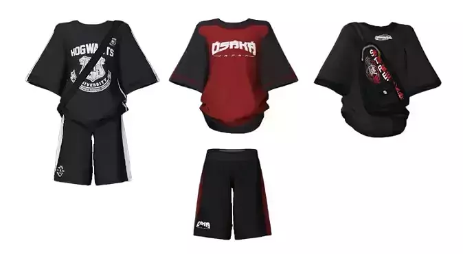 MEN BUNDLE Low-poly 3D model