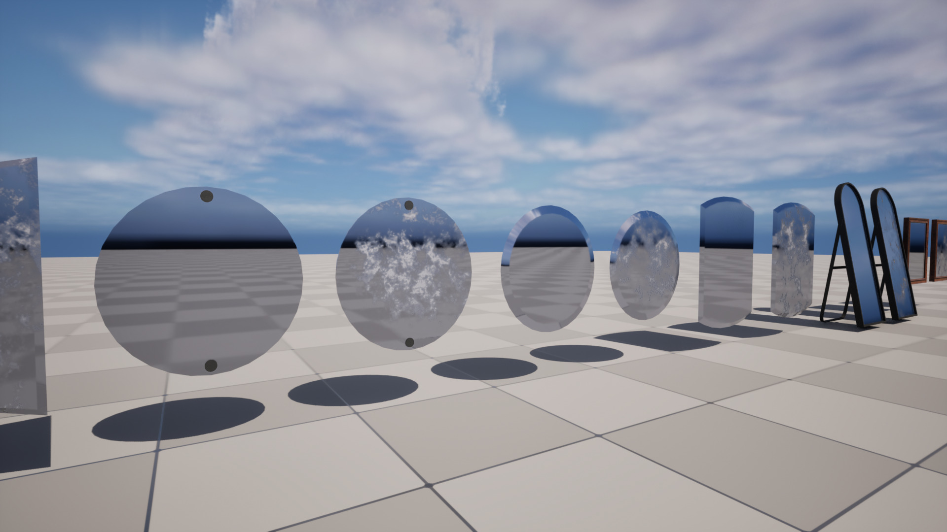 Mirrors Low-poly 3D model_4