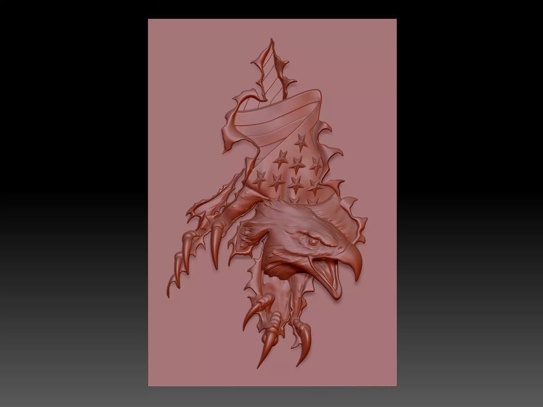 Eagle 3D print model