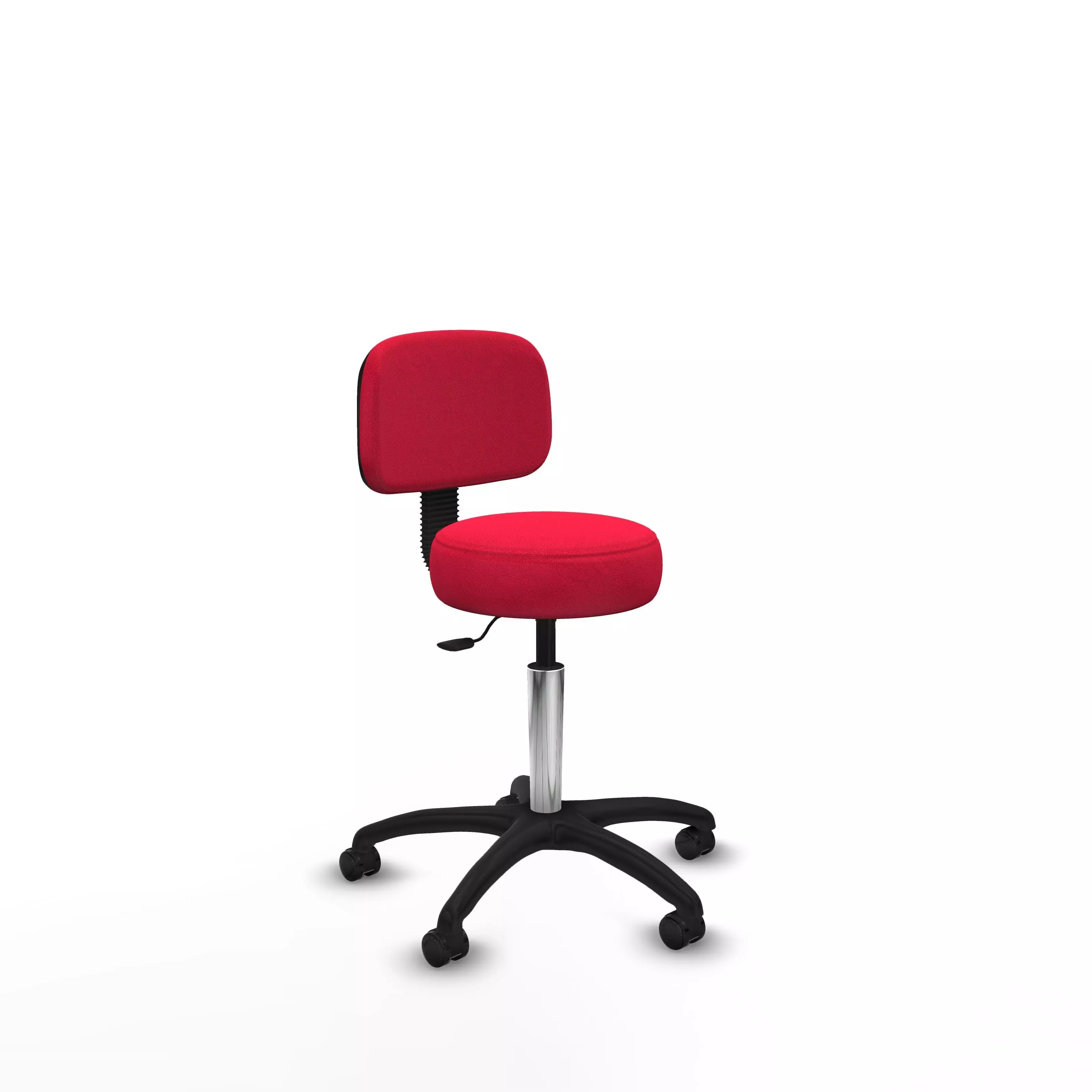 Modern Office Chair Low-poly 3D model_0