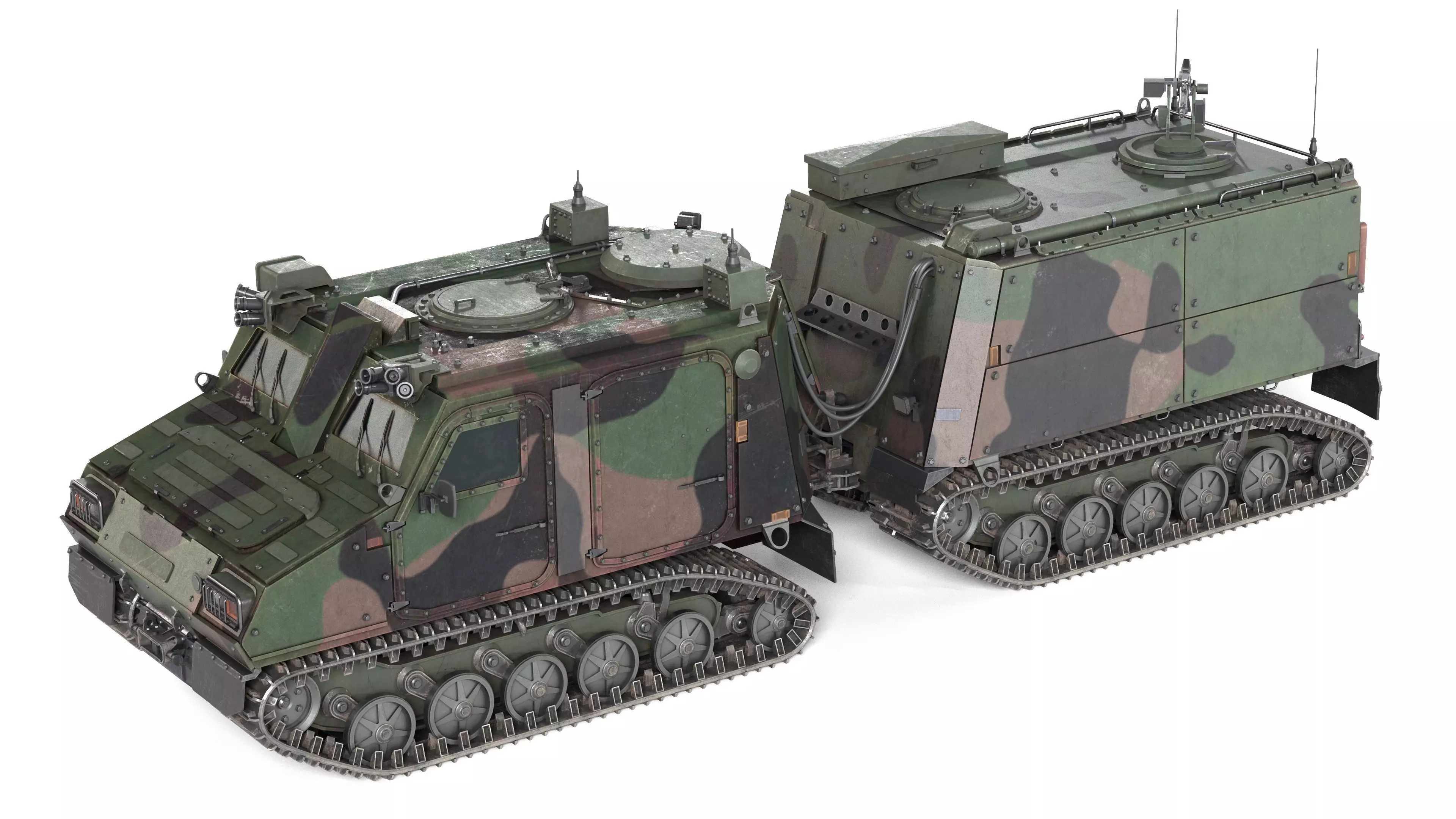 BvS10 Amphibious All Terrain Armored Vehicle MKIIB Low-poly 3D model