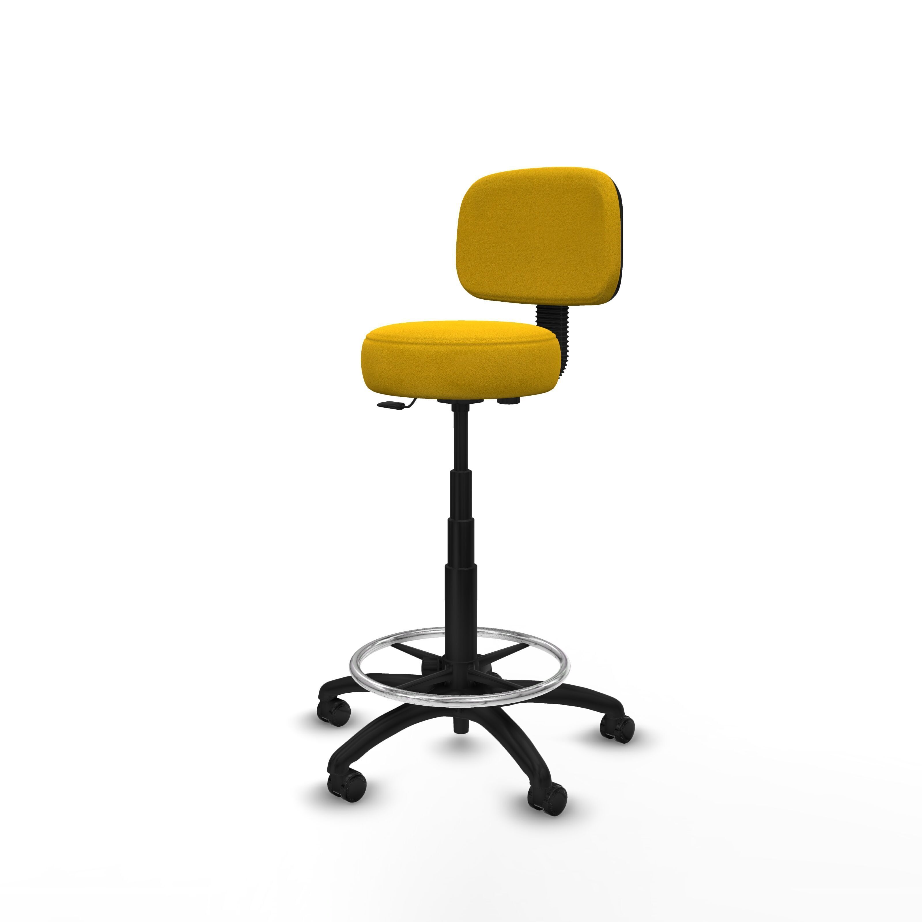 Modern Office Chair Low-poly 3D model_2