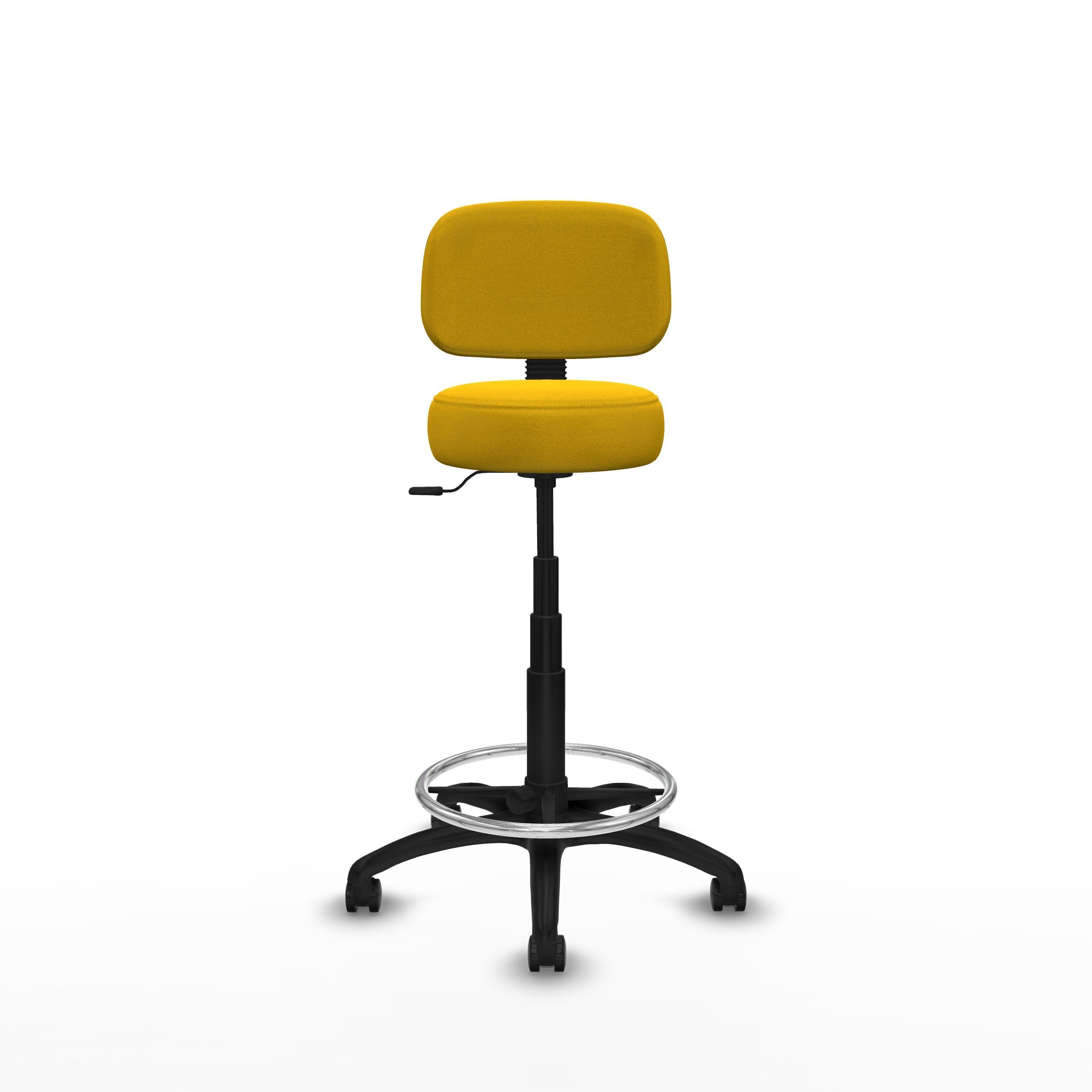 Modern Office Chair Low-poly 3D model_1