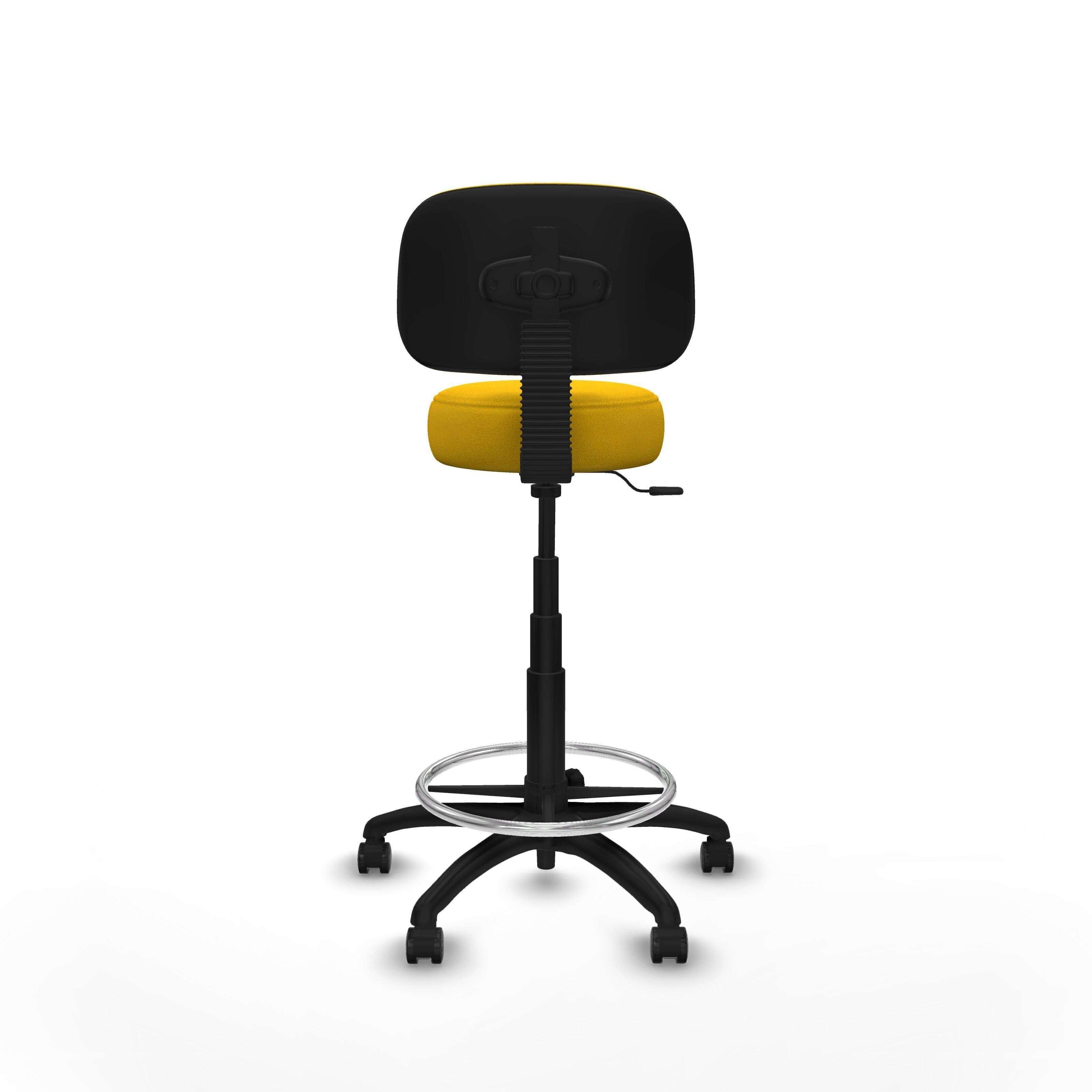 Modern Office Chair Low-poly 3D model_5