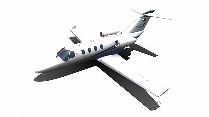 Cessna Citation Jet M2 Low-poly Low-poly 3D model