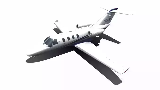 Cessna Citation Jet M2 Low-poly