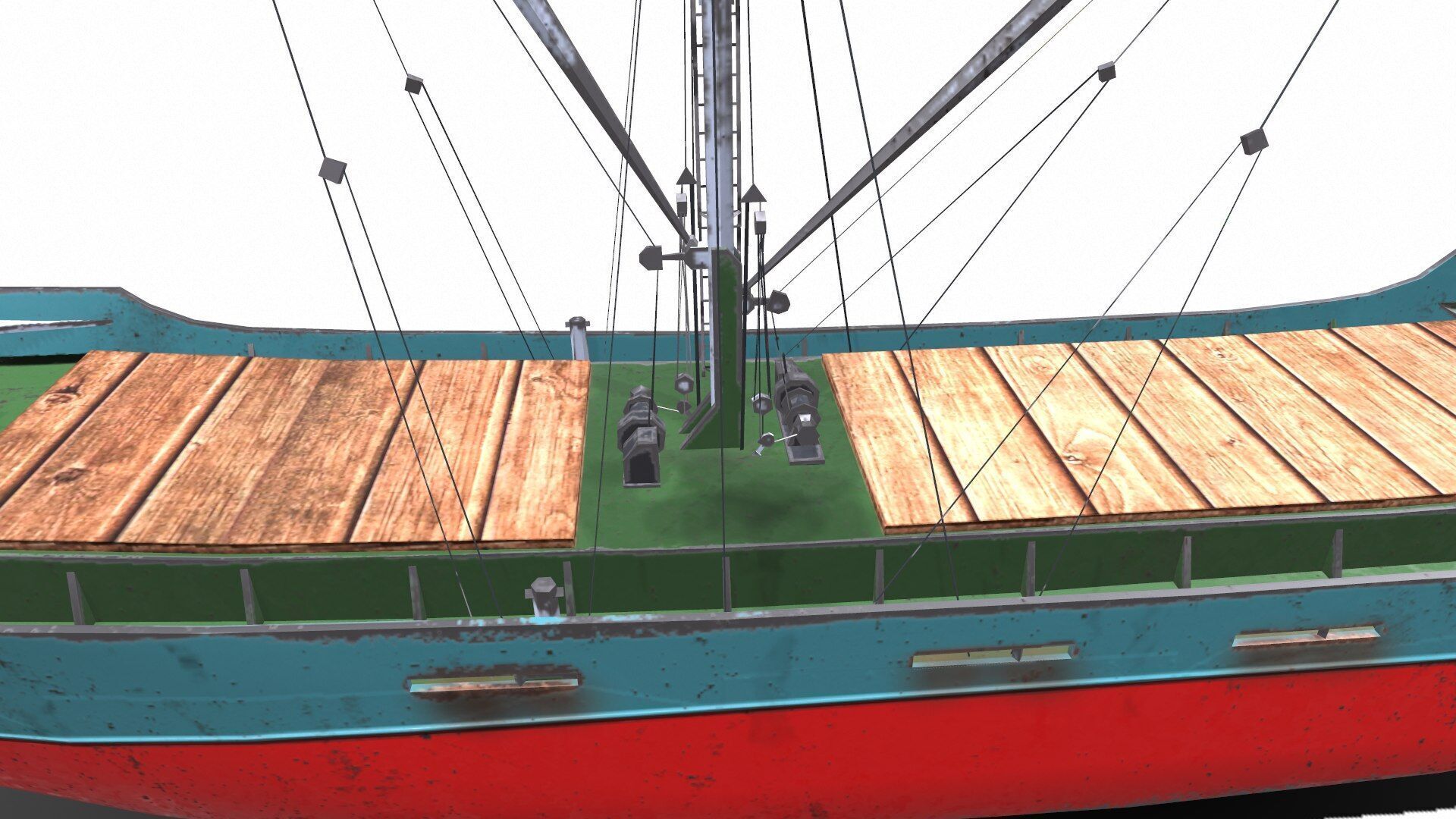 Coastal Supply Vessel Low-poly PBR Low-poly 3D model_17