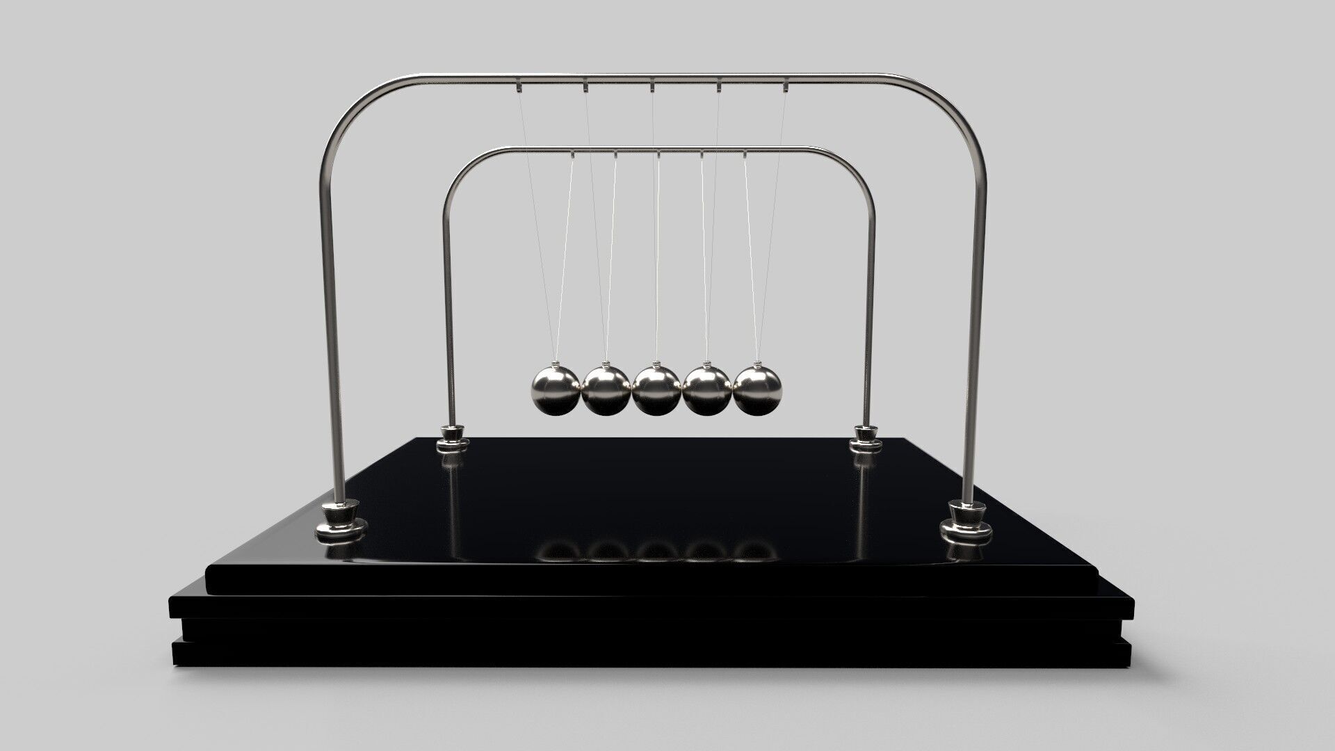 Newtons Ball CG1 3D model_1