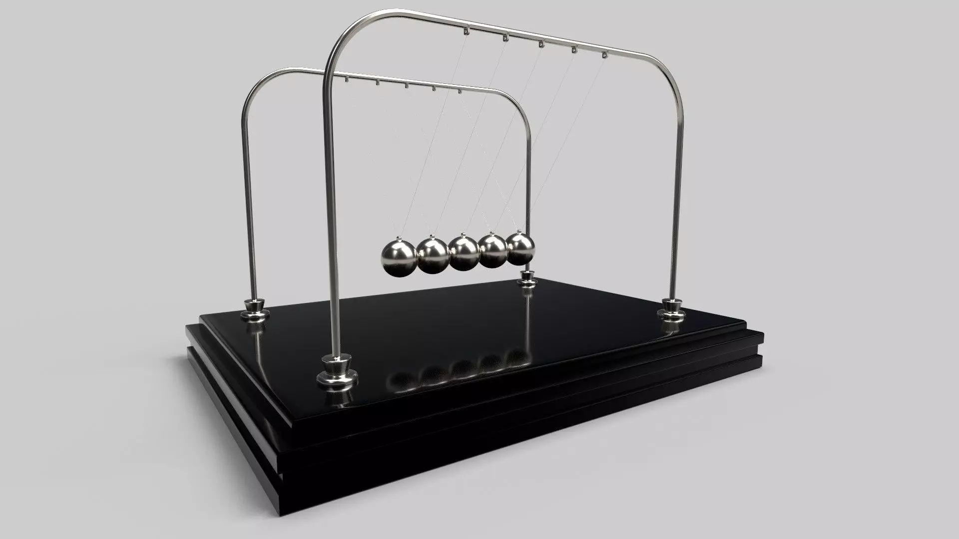 Newtons Ball CG1 3D model_0