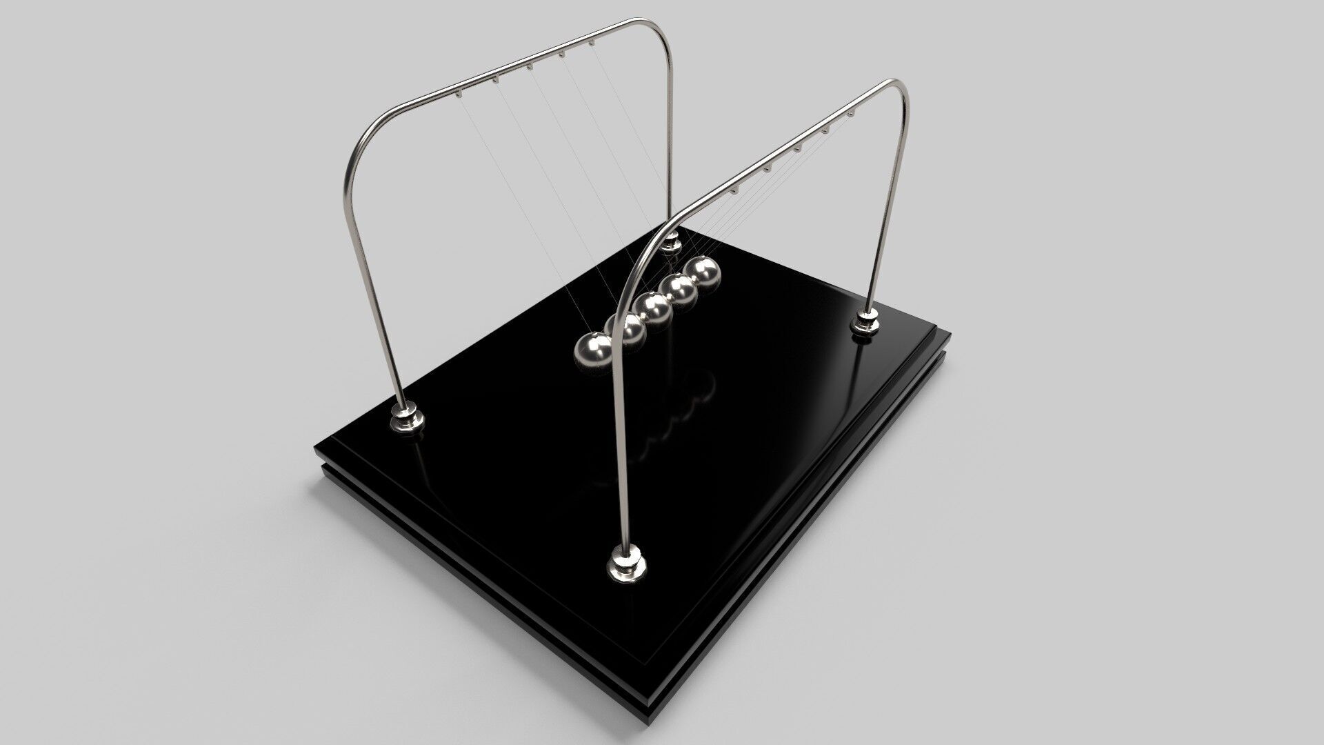 Newtons Ball CG1 3D model_3