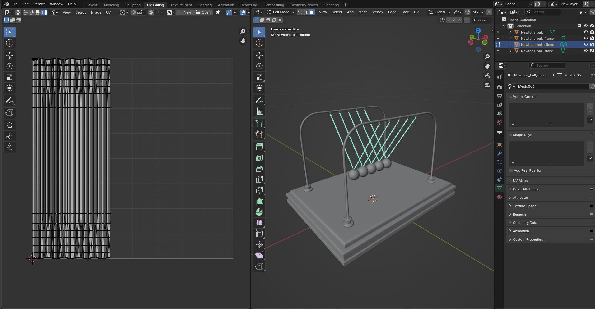 Newtons Ball CG1 3D model_17