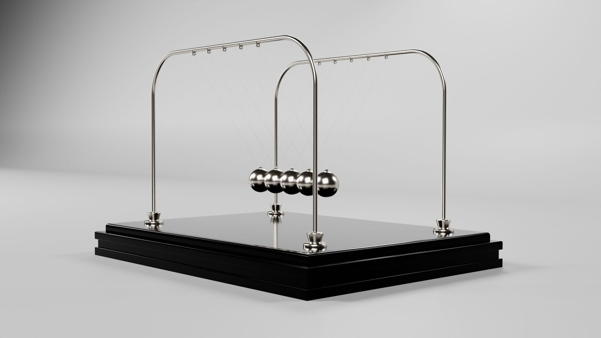 Newtons Ball CG1 3D model_7