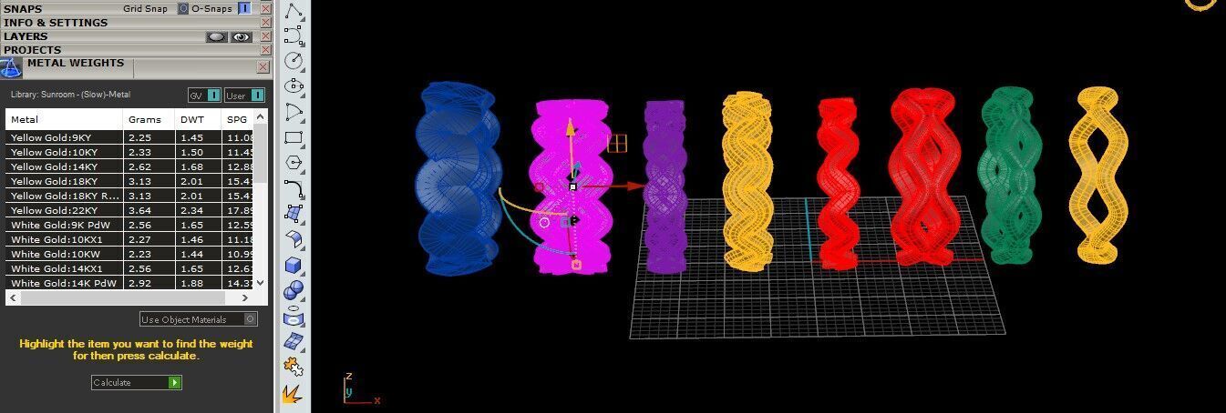 Artistic Spiral Ring Collection Free 3D print model_11