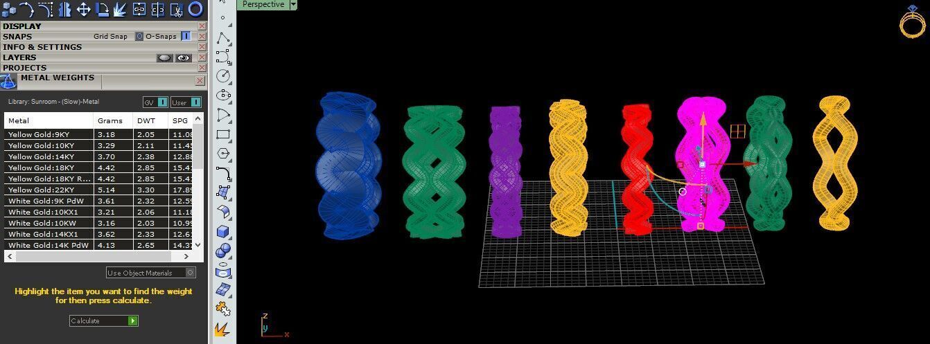 Artistic Spiral Ring Collection Free 3D print model_15