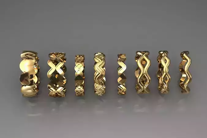  Artistic Spiral Ring Collection