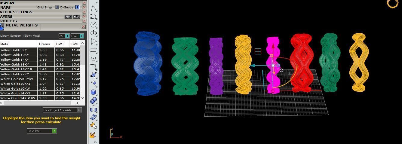 Artistic Spiral Ring Collection Free 3D print model_14