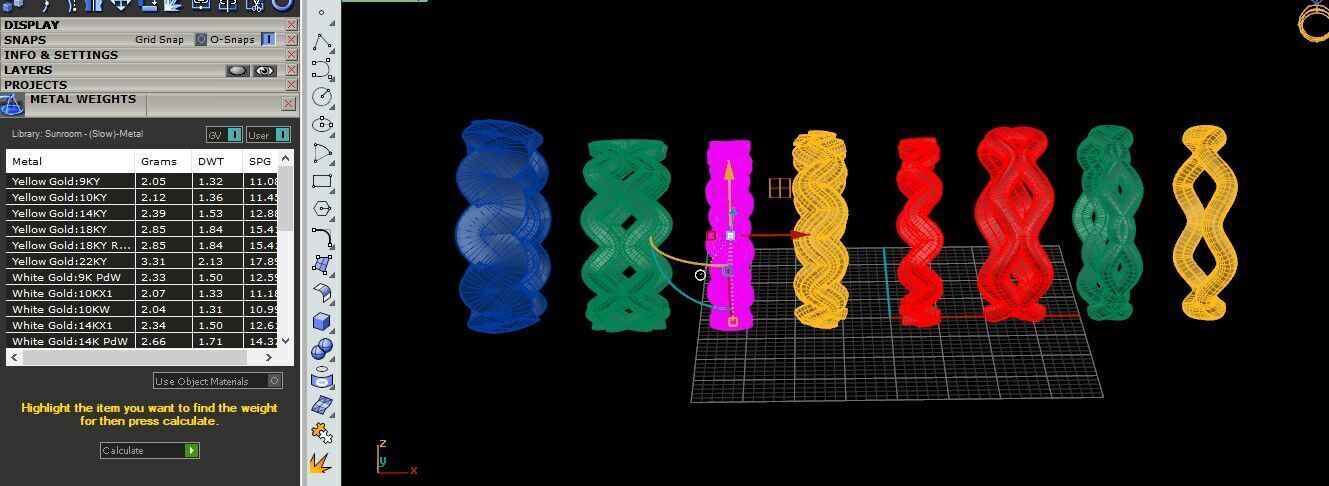 Artistic Spiral Ring Collection Free 3D print model_12