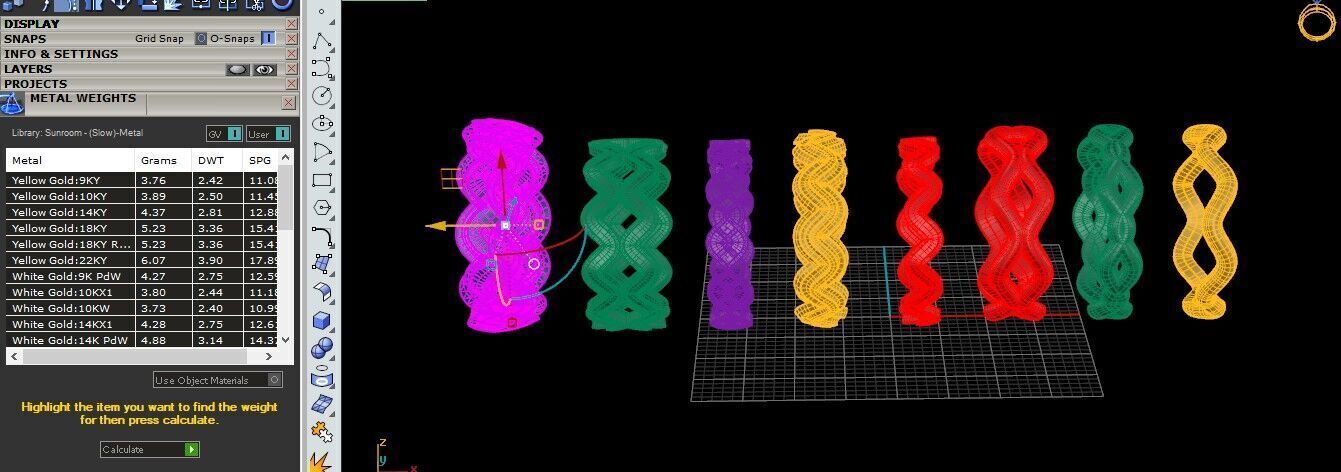 Artistic Spiral Ring Collection Free 3D print model_10