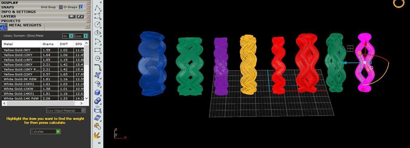 Artistic Spiral Ring Collection Free 3D print model_4