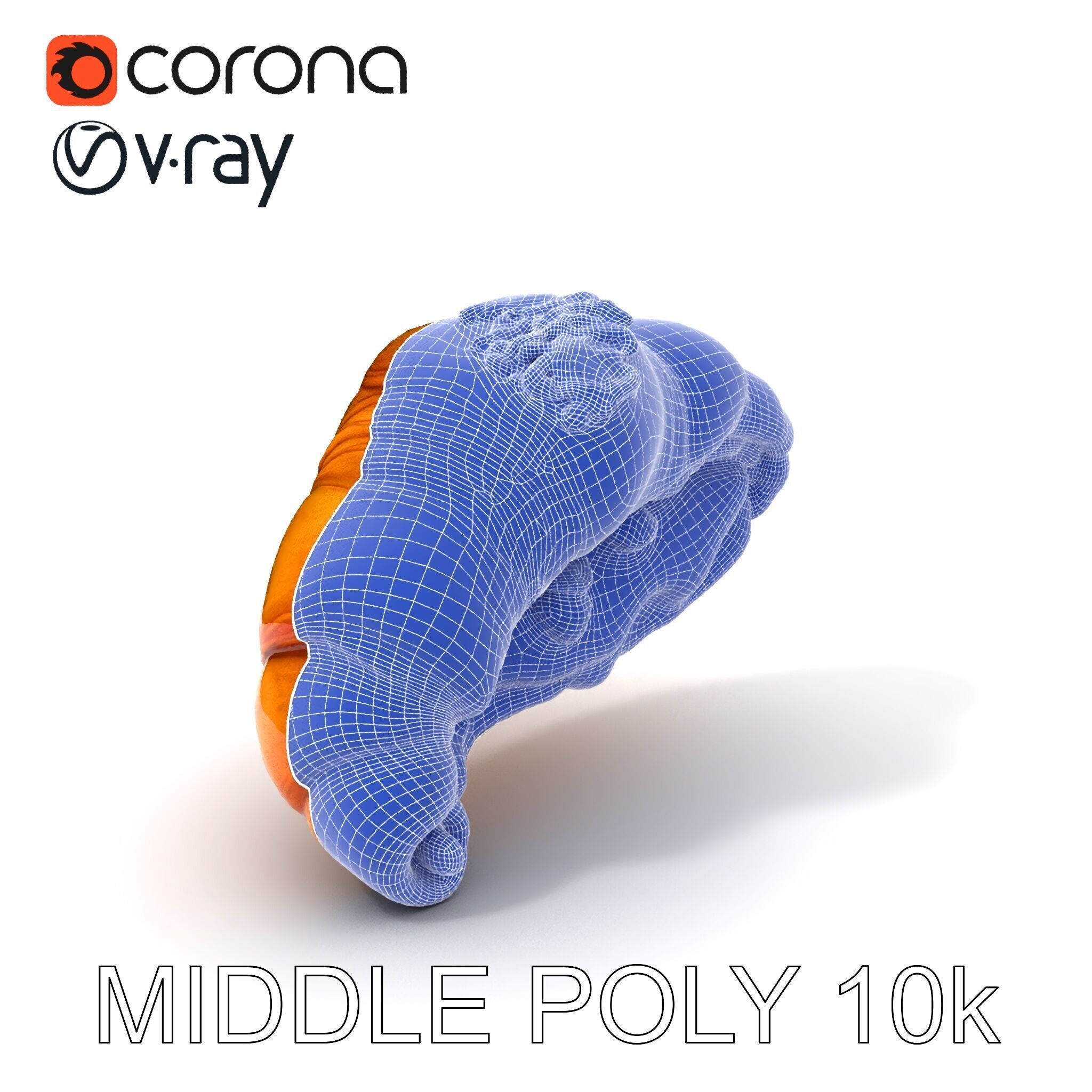 Caramel Pecan Croissant D Model Pack Low-poly 3D model_14