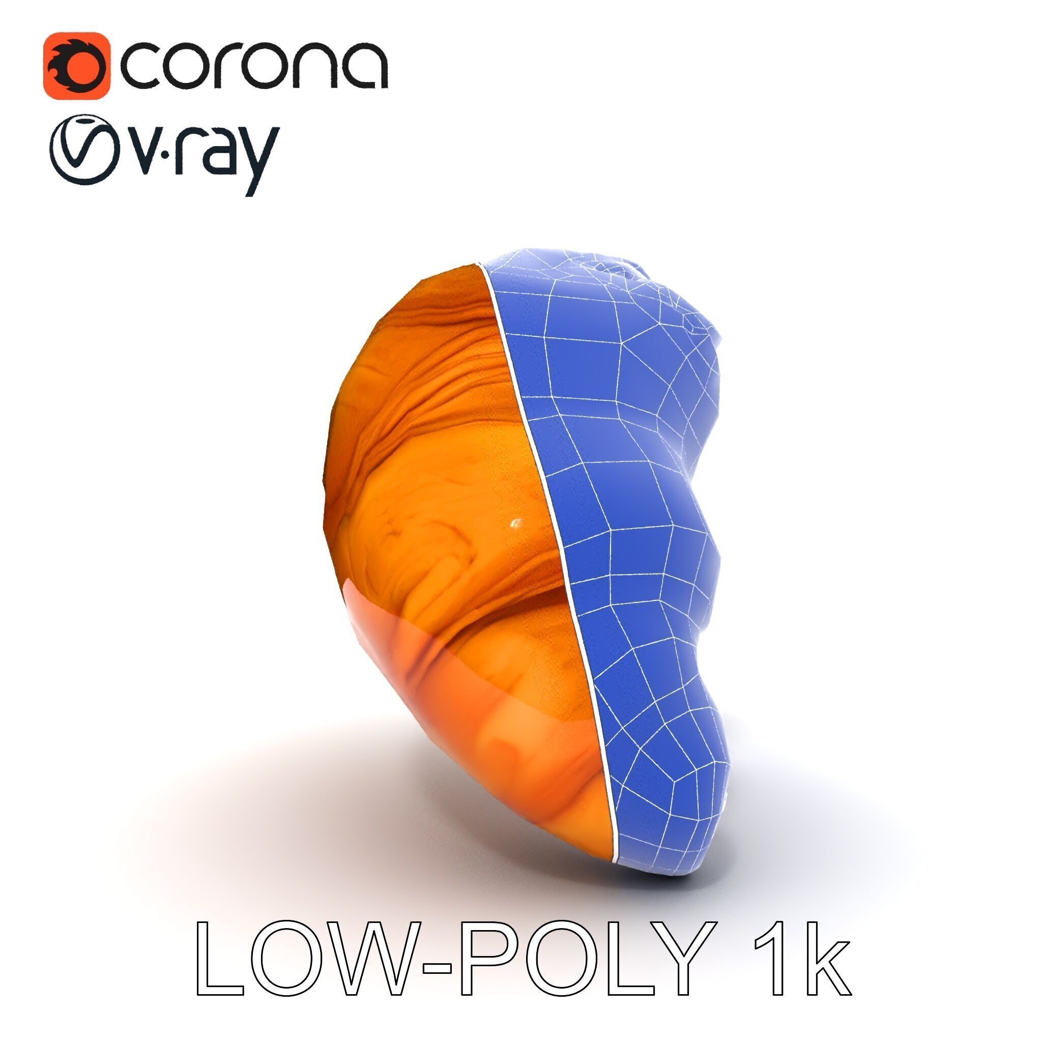Caramel Pecan Croissant D Model Pack Low-poly 3D model_21