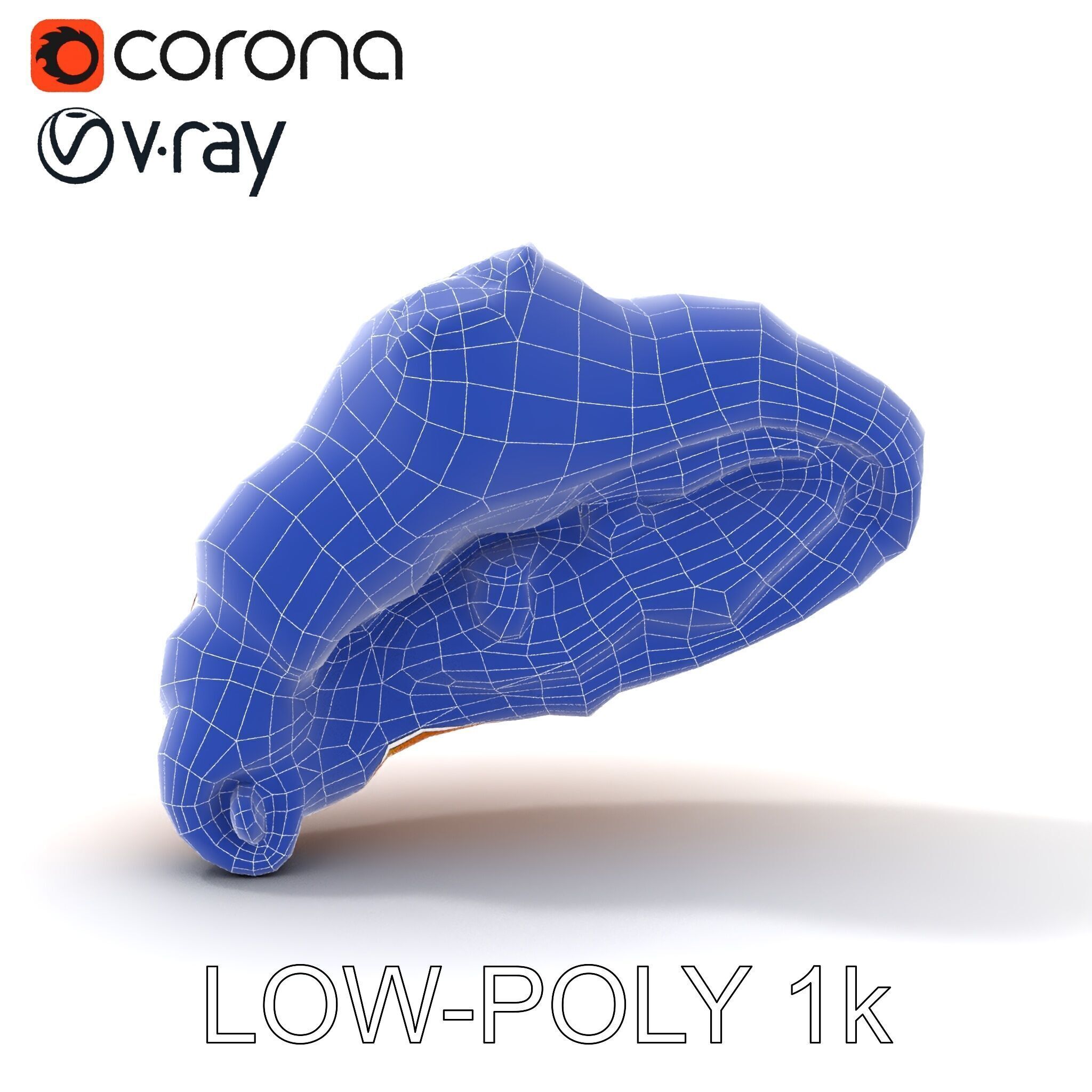 Caramel Pecan Croissant D Model Pack Low-poly 3D model_10