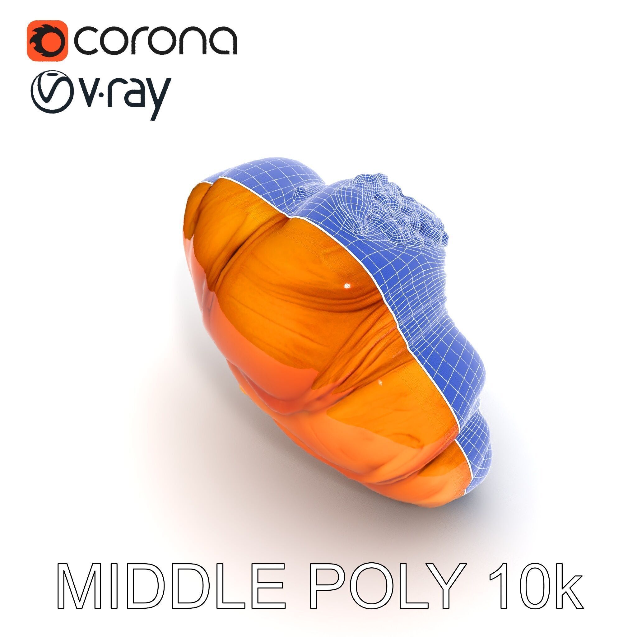 Caramel Pecan Croissant D Model Pack Low-poly 3D model_17