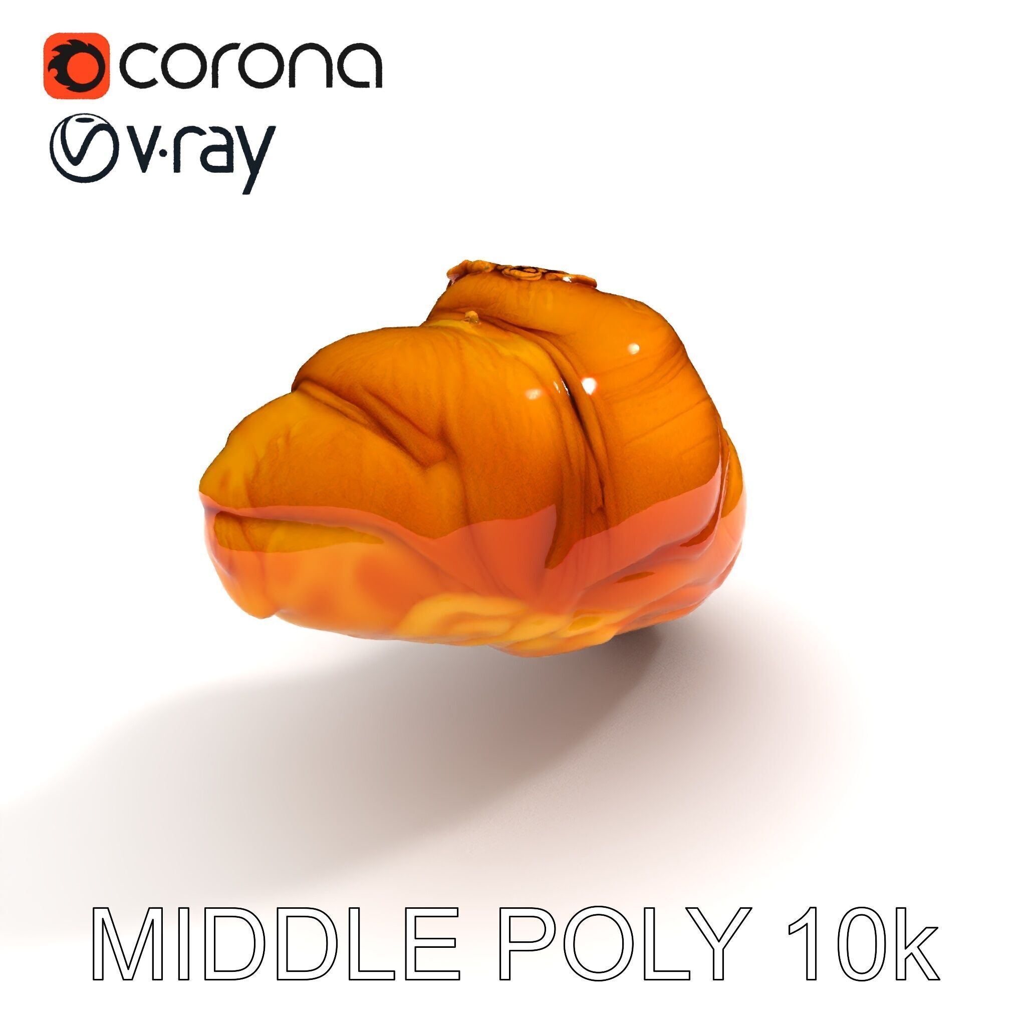 Caramel Pecan Croissant D Model Pack Low-poly 3D model_28