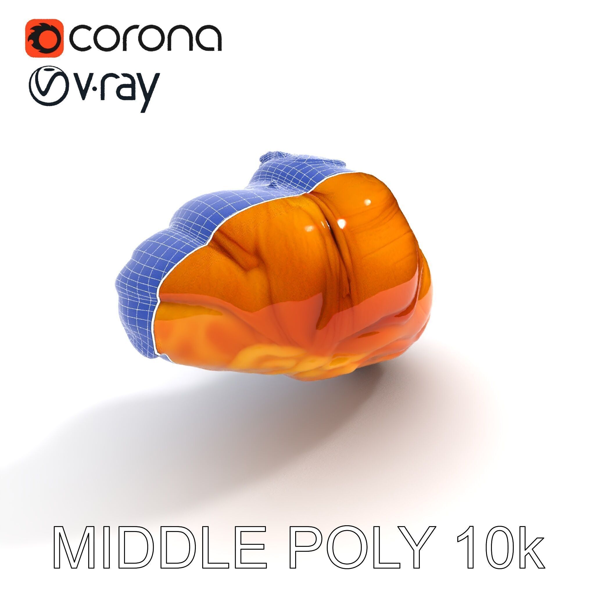 Caramel Pecan Croissant D Model Pack Low-poly 3D model_25