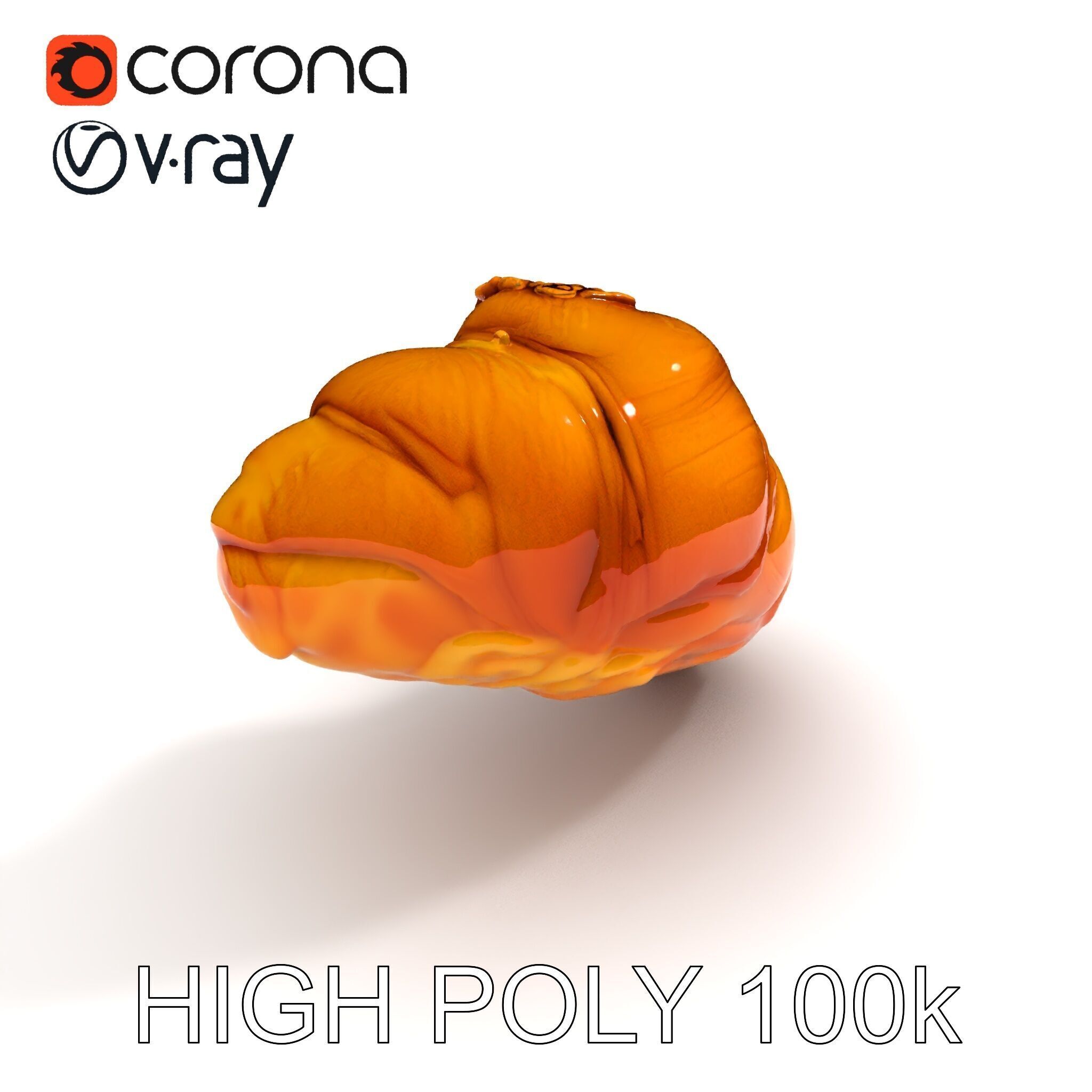Caramel Pecan Croissant D Model Pack Low-poly 3D model_8