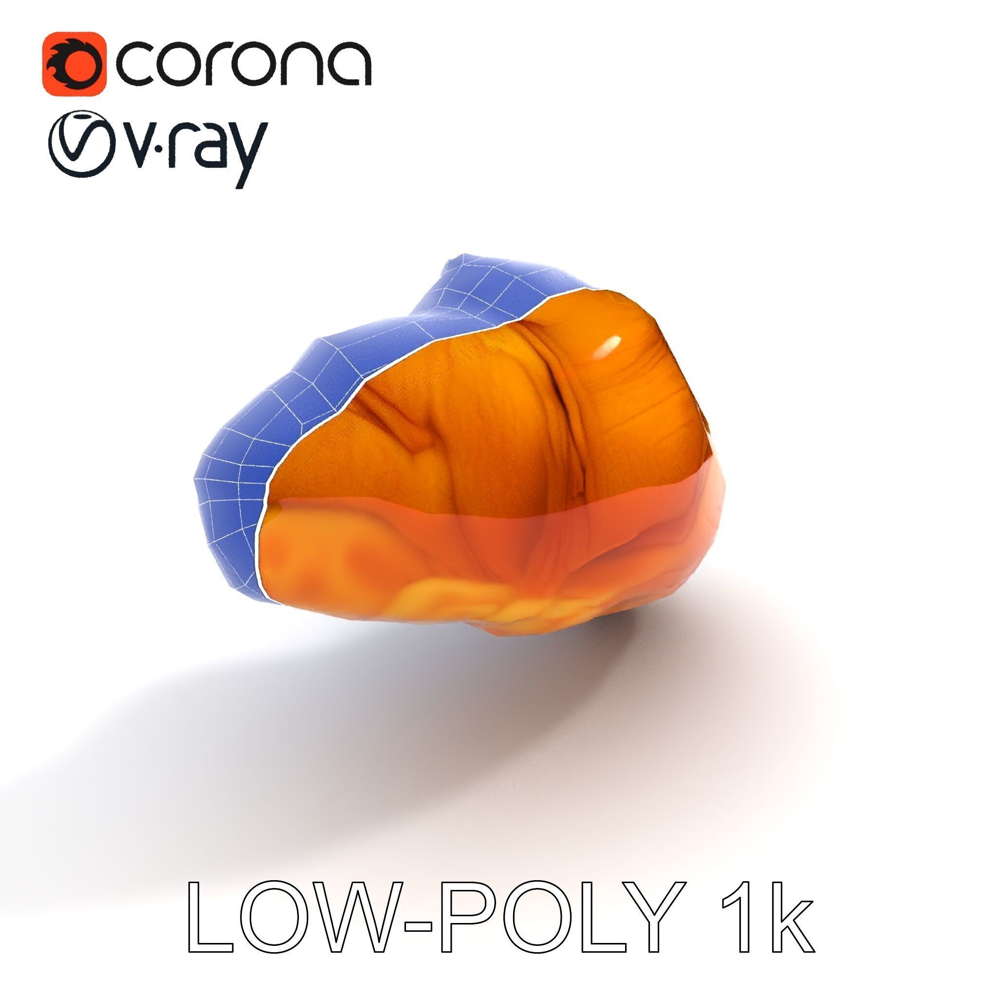 Caramel Pecan Croissant D Model Pack Low-poly 3D model_29