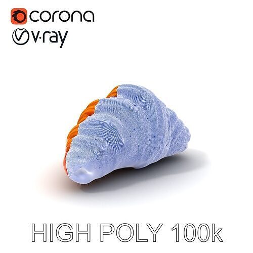 Realistic Croissant Model Pack Low-poly 3D model 3