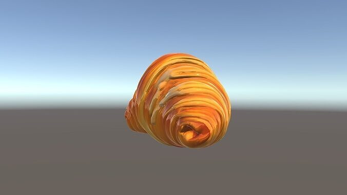 Realistic Croissant Model Pack Low-poly 3D model 5