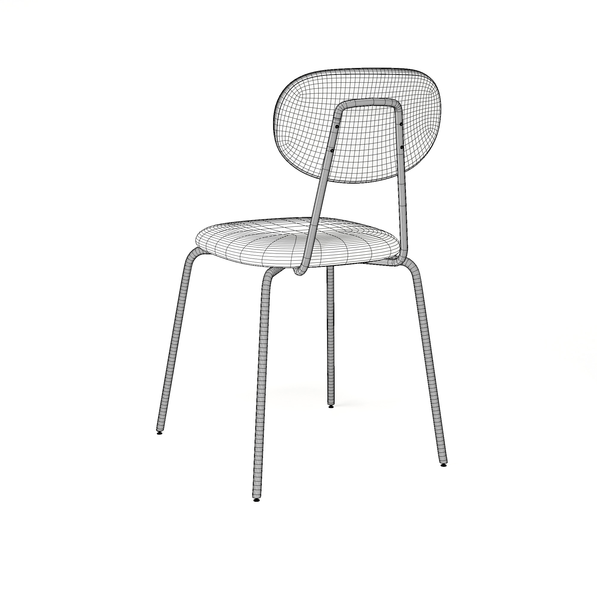 OSTANO Chair Ikea 3D Model Low-poly 3D model_1